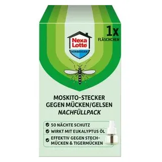 Nexa-Lotte Mückenstecker-Nachfüller Moskito, für 30m3, bis zu 50 Nächte