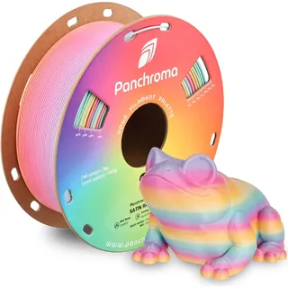 Polymaker PanchromaTM PLA Gradient Rainbows, Filamentgröße: 1.75mm, Gewicht: 1 kg, Farbe: Satin Rainbow
