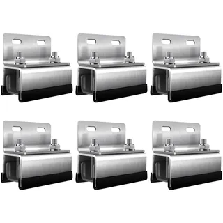 Roof Rack Mount Kits, 6er-Set Dachträger Basis Bauen 304 Edelstahl Pilzkopfhalter für Solarmodule, Yacht & Wohnmobil Dachboxen mit ProMaster, Boxer, Ducato, Jumper