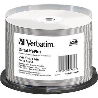 Verbatim DVD-R 4.7 GB 16x bedruckbar 50 St.