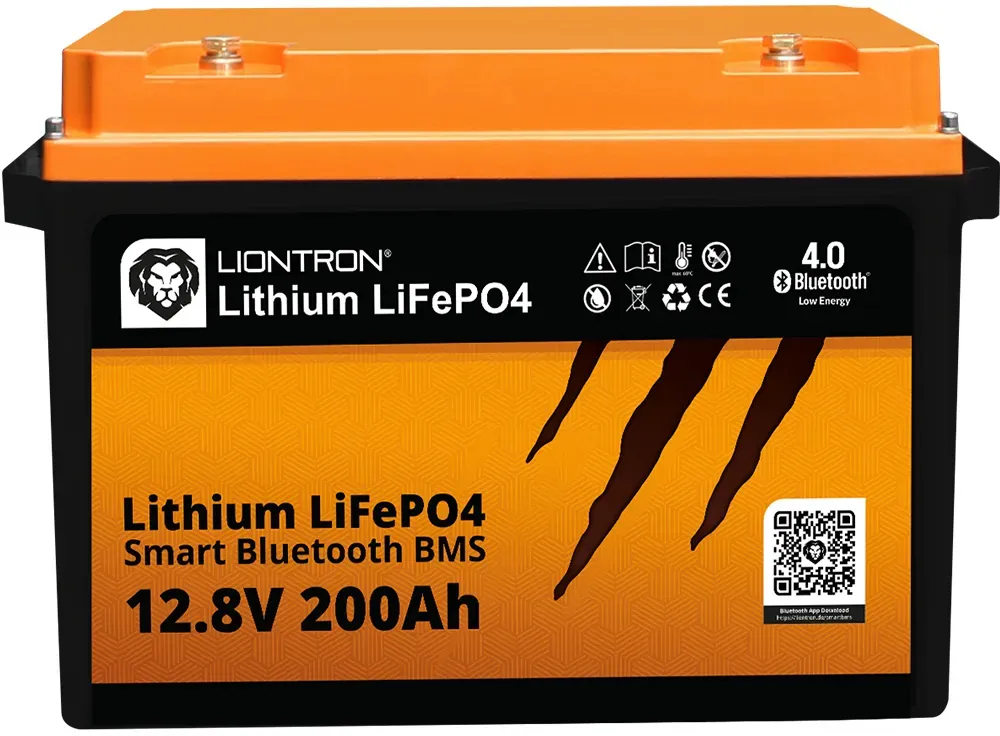 LIONTRON LiFePO4 Akku Smart BMS 12,8V, 200Ah - Vollwertiger Ersatz für 12 Volt Blei-Akkus