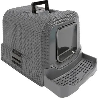 Dehner Premium Katzentoilette Jolie, grau, ca. B42/H41/T69 cm, Dunkelgrau