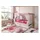 Mini Kiefer weiß inkl. 2 Schubkästen stern-rosa