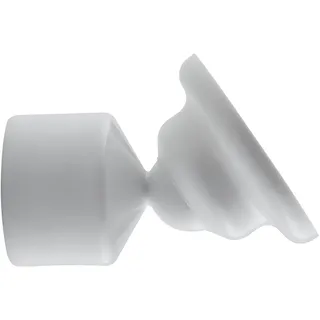 KLEINE WOLKE Schrägwandhalter Weiss für Stangen mit Ø 25 mm