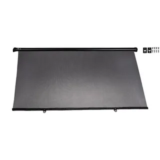 Alca alca® Auto-Sonnenrollo 98 x 55cm 90 cm zum Anschrauben für Autofenster UV Schutz Sonnenblende Einhand-Einrollfunktion Sonnenschutz Auto Lkw Babys Kinder
