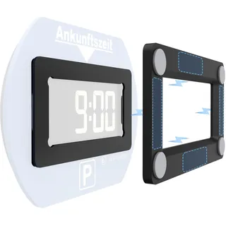 XMoving Metall Magnetische Halterung für Needit Park Lite, Aluminium Auto Halterung mit Magneten & Klebepads, Langlebig, Zuverlässig, Kompatibel mit Needit Elektronische Parkscheibe