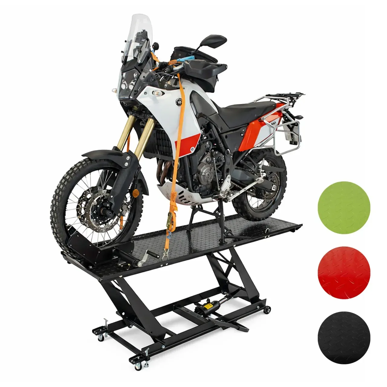 Motorradhebebühne hydraulisch 450 kg Breite 55 cm Parallelhub Montagebühne He... Rot