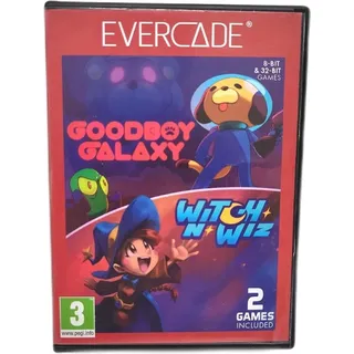 Blaze Evercade Goodboy GalaxyWitch N' Wiz Dual Cartridge Andere Spiele - Transparent