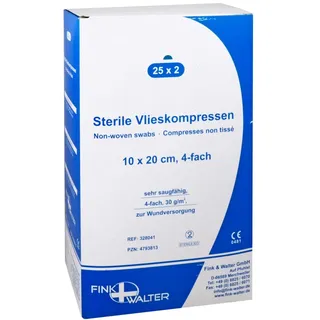 FINK & WALTER GMBH Vlieskompressen steril 10x20cm 4-fach