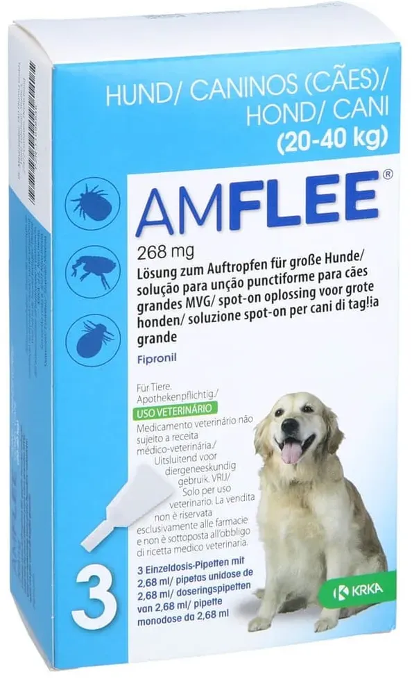 Amflee 268 mg Spot-on Lsg.f.große Hunde 20-40kg