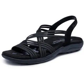 SKECHERS Damen, Reggae Slim Simply Stretch Sandals, in Schwarz, 41