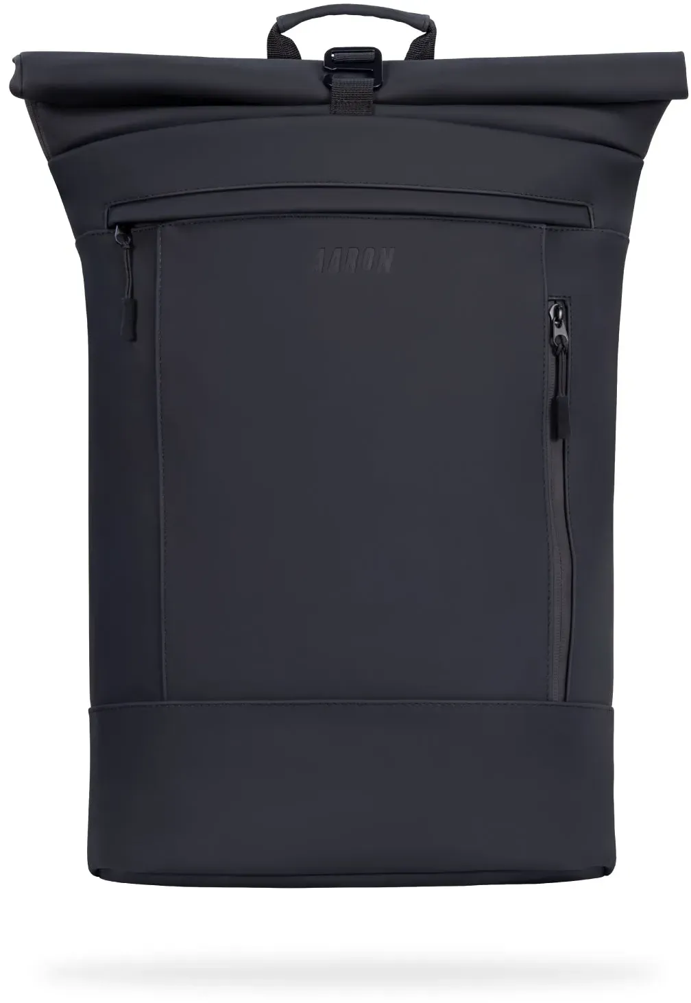 AARON UNI Rolltop Rucksack Schwarz