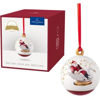 Villeroy & Boch – Annual Christmas Edition Jahres-Kugel 2024 Bunt, Kugel Weihnachten, Ornament, Baumschmuck, Weihnachtsdekorationen, Deko Weihnachten, Sammlerstück, Premium Porcelain, Kunststoff