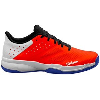 Wilson Kaos Stroke 2.0 Tennisschuh, Herren Gr. 44 2/3 Weiß/Orange/Blau (White/Orange/Bluing)