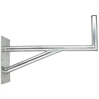 PremiumX 80cm Wandhalter Aluminium SAT-Halterung mit Stützelement für Satellitenschüssel Grundplatte 400x200mm