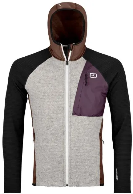Ortovox Fleece GP Classic Knit Hoody Men - Fleecejacke - L - dark chestnut