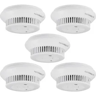 eQ-3 Homematic IP Smart Home 5er-Set Rauchwarnmelder mit Q-Label, HmIP-SWSD-2