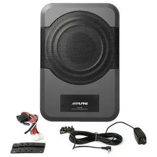 ALPINE PWE-S8 Aktivwoofer 200mm Auto-Subwoofer (120 W, max.: W 20 cm) schwarz