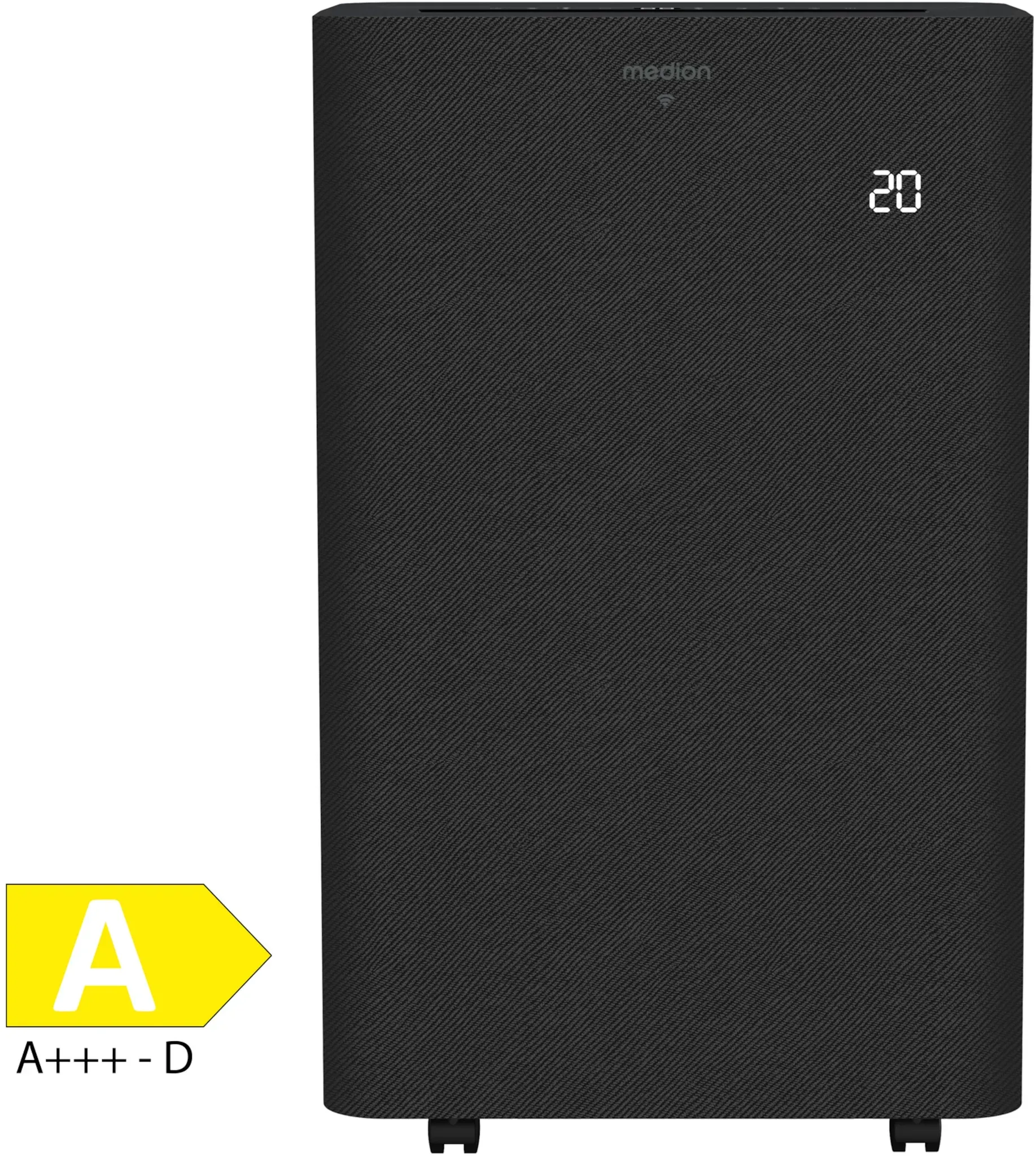 MEDION LIFE® P1402 Klimaanlage (MD 100139), Kühlen, Entfeuchten und Ventilieren, 14.000 BTU Kühlleistung, Kältemittel R290, für Räume bis 50 m2, App- und Sprachsteuerung, Auto-Swing-Funktion, inkl. Fenster-Kit