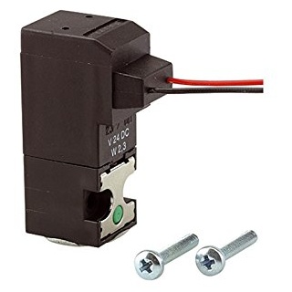 Riegler 3/2-Mini-Magnetventil direktgesteuert NC, 24 VDC, Kabel 30 cm