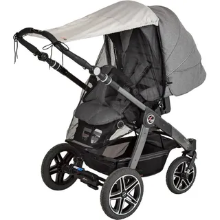 Hartan Kinderwagen-Sonnenschutzhülle Sonnensegel inklusive Mückennetz, Made in Germany beige|schwarz