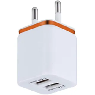 Doppelter USB-Ladeblock - Doppeltes Telefonladegerät, Ladeadapter Mit Smart Charging - -Ladegerät-Block, Handy-Wandladegeräte, Tragbar Und Sicher Für Telefon, Laptop