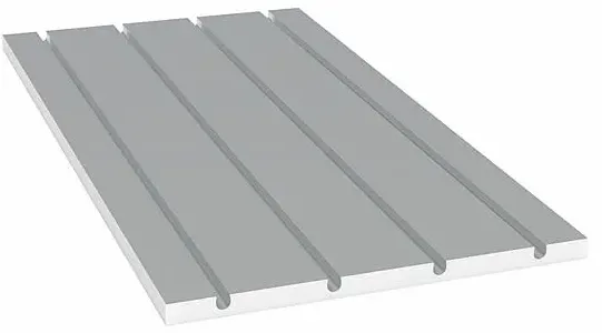 30mm EPS300 Fußbodenheizungsplatte VA 12.5cm alukaschiert für 16mm Verbundrohr 1000x500mm gerade