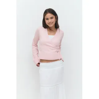Gina Tricot - Y wrap cardigan - Oberteile - Rosa - 158/164 - Mädchen - Rosa - 158/164