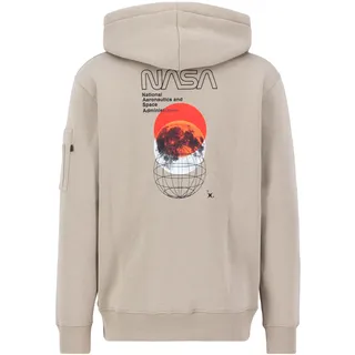 Alpha Industries Nasa Orbit Kapuzenpullover Vintage Sand L