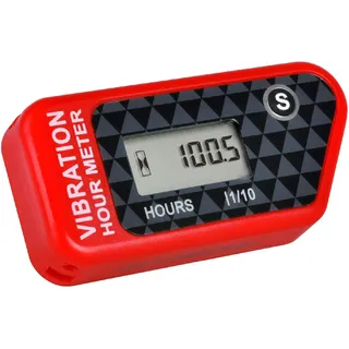 Runleader Digital Wireless Hour Meter,Vibrationsbetrieb (016B-RD)