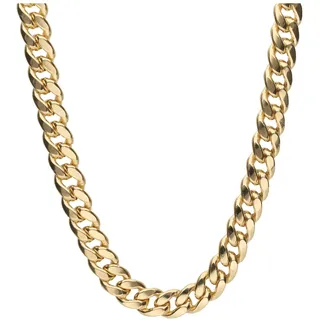 Luigi Merano Kette Panzerkette, teilmassiv, Gold 585 60 cm Herren