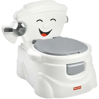 Fisher-Price Meine erste Toilette, Töpfchen für Babys, deutsche Version, interaktives Toiletten Training, mit Musik und Geräuschen, Baby Topf, ab 1 Jahr HJC38