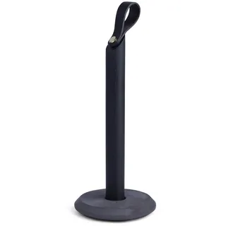 Gejst Grab Küchenrollenhalter Schwarze Eiche - Skandinavisches Design - Hochwertige Materialien - Industriegefühl - Schwere Basis