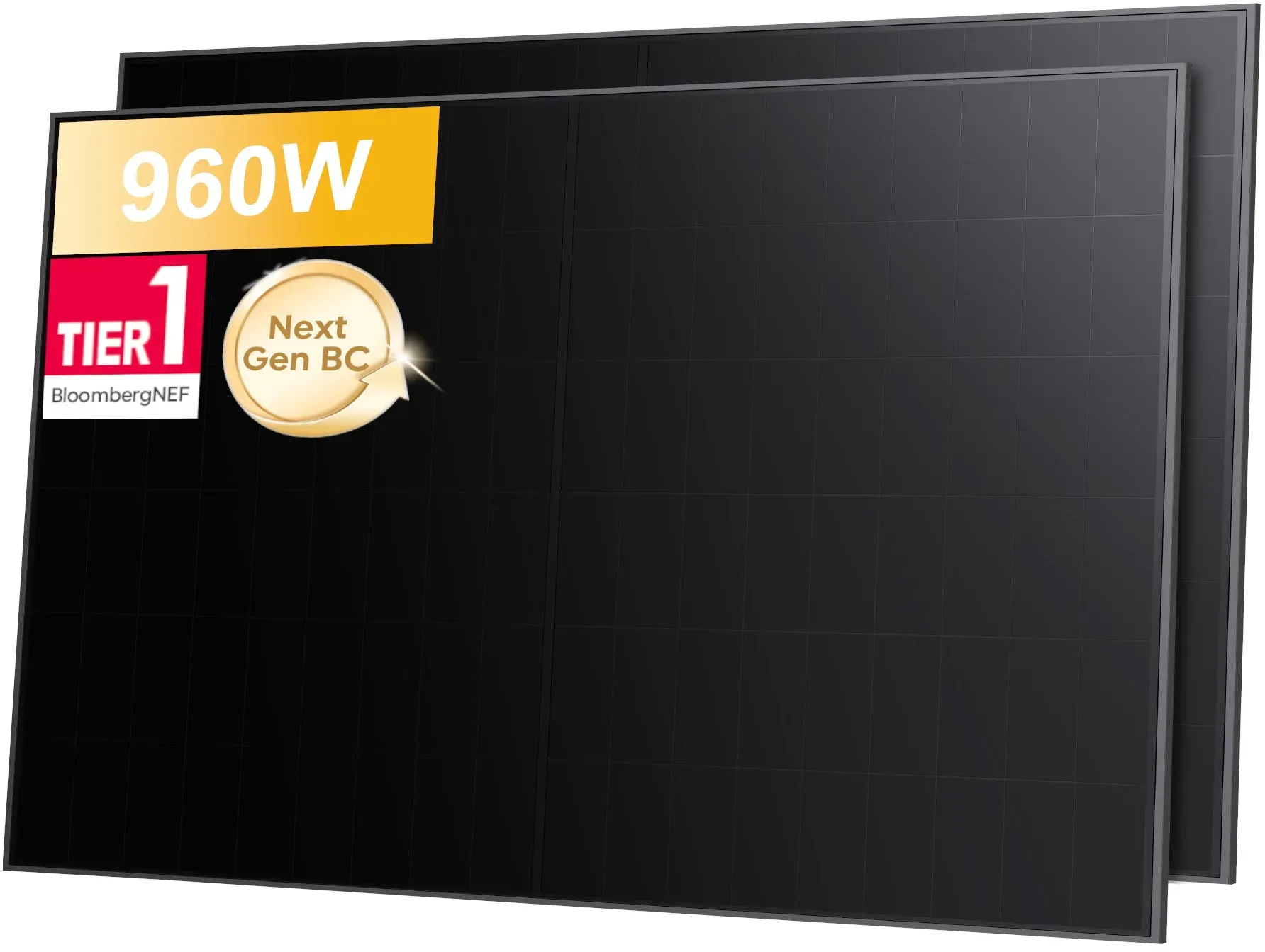 Sunpro 480Wp BC Bifaziale Full Black Solarmodule für Balkonkraftwerke Photovoltaik Glas-Glas, by Powerness - 2 Stücke / Abholung Weinheim (Sonderpreis)