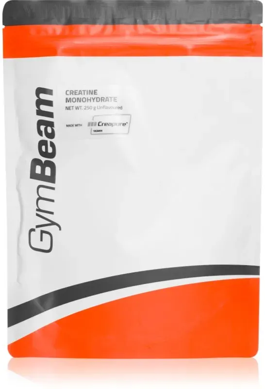 GymBeam Creatine Monohydrate Creapure® Förderung der sportlichen Leistung Geschmack Unflavoured 250 g