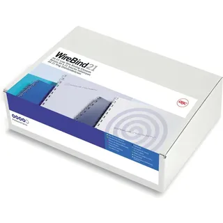 GBC Drahtbinderücken A4 14 mm, 21 Ringe, silber