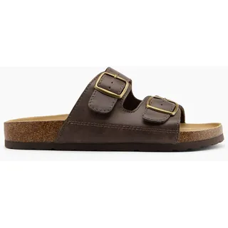 Björndal Flache Pantolette, Farbe Braun, Größe 45 - Flache Pantolette - Herren - Braun