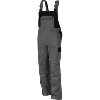 QUALITEX HIGH QUALITY WORKWEAR Latzhose image mittelgrau/schwarz, Größe: 98