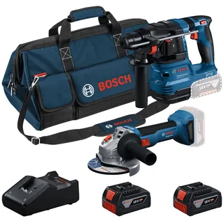 Bosch Professional Combi-Set Bohrhammer GBH 18V-22 + Winkelschleifer GWS 18V-8