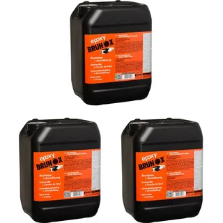 3x Brunox Epoxy 5l Rostlöser + Grundierung