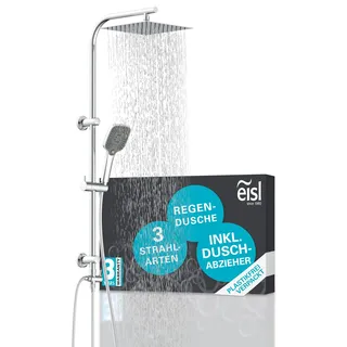 Eisl EASY DELUXE Duschset, Duschsystem mit Kopfbrause und Handbrause, Chrom