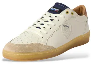 Blauer für Herren. S6MURRAY21 Murray 21 Schuhe beige, blau (43), Leder, Weiß, Wohnung, Schnürsenkel, Lässig