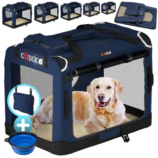 Cadoca® Cadoca Transportbox faltbar M 50x34x36cm Blau