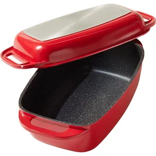 STONELINE Bräter 40 x 22 cm rot