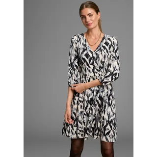 LAURA SCOTT Jerseykleid blau gemustert 34