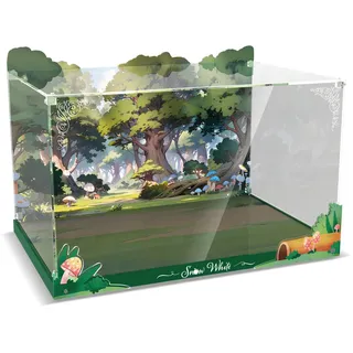 cooldac Acryl Vitrine Schaukasten kompatibel mit Lego Disney 43242 Die Hütte von Schneewittchen und den Sieben Zwergen, HD Klare Staubdichte Vitrine Modell (Nur Vitrine, Kein Ständer)
