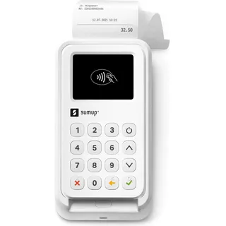 SumUp 3G+WIFI Bezahlterminal weiß, Payment Kit inkl. Bondrucker