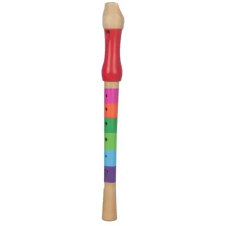 Holzflöte Spielzeug, leichte frühe pädagogische Holzflöte Multicolor Spielzeug für Kinder Kinder üben 4Colors(Mehrfarbig) Musikinstrument