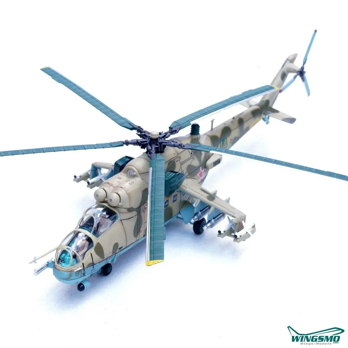 Panzerkampf Model Bagram AB USSR 262 Separate Helicopter Sqn. 14 1989 Mil MI-24P 14005PI