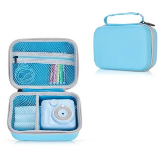 Riosin Kinderkamera Tasche Schutzhülle kompatibel mit YORKOO/OPERHOO die Meisten Kinderkamera Sofortbildkamera, Geeignet für Ferienspielzeug und Geschenke für Jungen und Mädchen, nur Tasche (Hellblau)